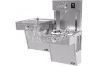 Elkay EZH2O VRCTLDDWSK Heavy Duty Vandal-Resistant NON-REFRIGERATED Dual Drinking Fountain with Bottle Filler