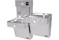 Elkay EZH2O VRCTLRDDWSK Heavy Duty Vandal-Resistant NON-REFRIGERATED Dual Drinking Fountain with Bottle Filler