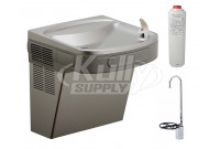 Elkay LZS8LF Stainless Steel Filtered Drinking Fountain with Glass Filler