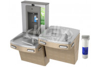 Oasis PGF8EBFSL Filtered Dual Drinking Fountain with Bottle Filler