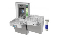 Oasis PGF8EBFSLTM Filtered  Stainless Steel Sensor-Operated (lower unit only) Dual Drinking Fountain with Bottle Filler