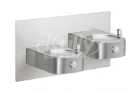 Elkay EHWM217RAC NON-REFRIGERATED Heavy Duty Vandal-Resistant In-Wall Dual Drinking Fountain