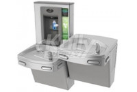 Oasis PG8EBFSL Stainless Steel Dual Drinking Fountain with Bottle Filler