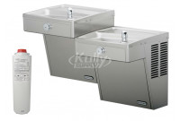 Elkay LVRCTLFR8SC Filtered Vandal-Resistant Dual Drinking Fountain with Frost-Resistance