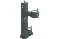 Elkay LK4420DB Dual Station Outdoor Drinking Fountain with Dog Bowl