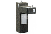 Elkay LK4595 Stone Aggregate Outdoor Dual Station Drinking Fountain