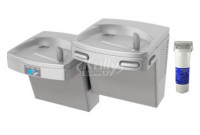 Oasis PGF8ACSLTM Filtered Stainless Steel Sensor-Operated Dual Drinking Fountain