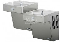 Elkay VRCTLSC8SC Vandal-Resistant Dual Drinking Fountain with Louver Screens